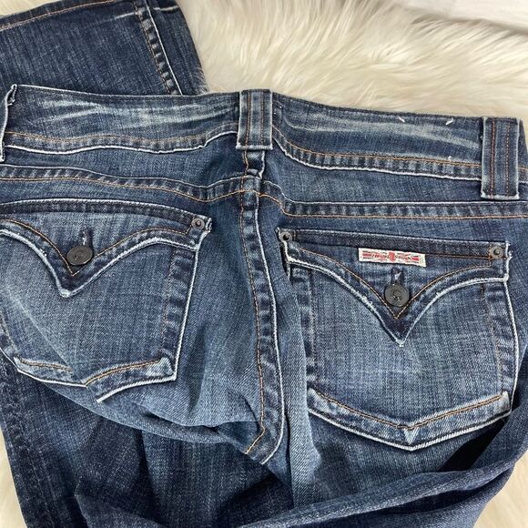 Hudson Distressed Bootcut Jeans Sz 30 - Picture 3 of 13